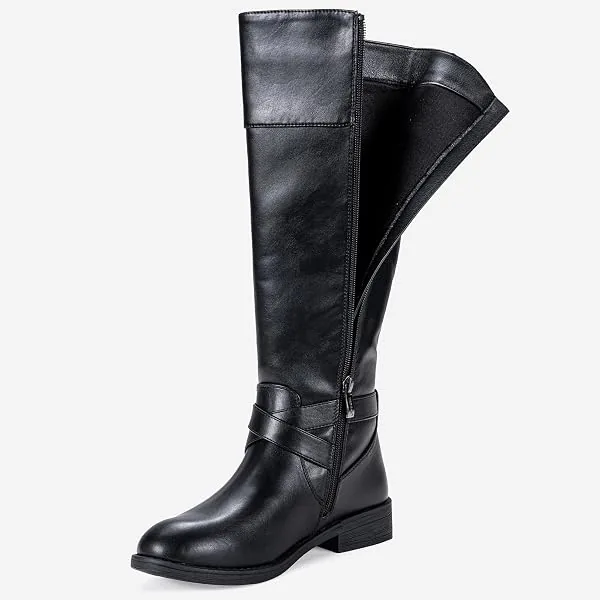 Vepose Women's 948 Knee-High Riding Boots, alternate side view