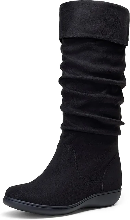 Vepose Women's 942 Slouch Knee-High Boots, side view