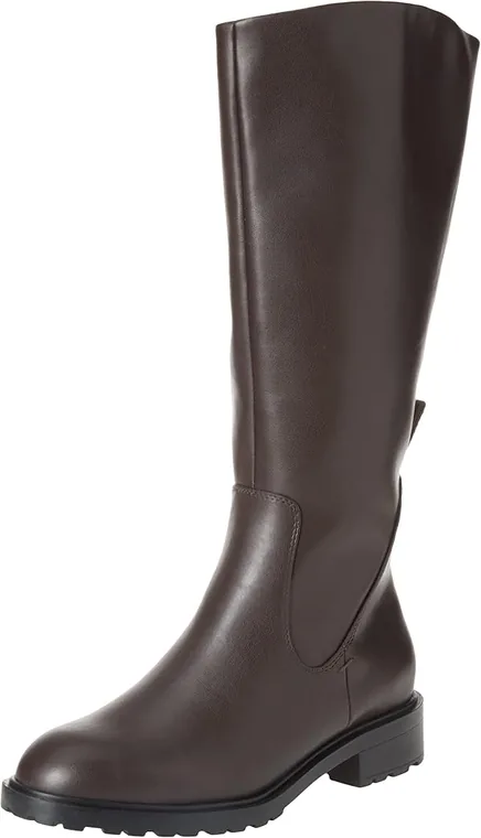 Amazon Essentials Women's Knee High Riding Boot, front outer side