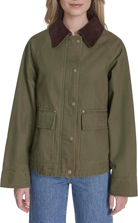 Levi's Women's Short Cotton Barn Jacket, front view
