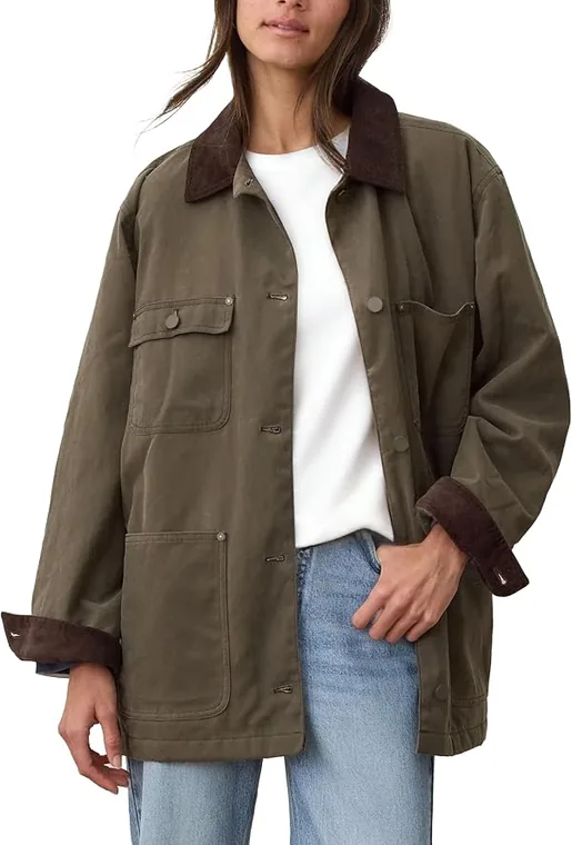 GTLIAE Women's Utility Barn Jacket, front view
